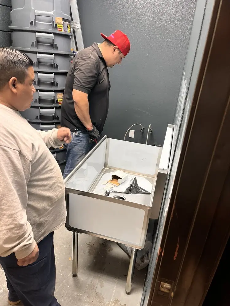 Commercial plumbing and sink installation in White Oak